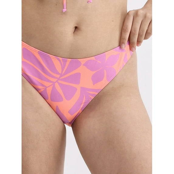 No Boundaries Floral High Leg Swim Bottoms, Women's