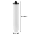 thumbnail image 1 of Ceramic Water Filter High Efficiency 0.1m Filtration System with Activated Carbon Core for Gravity Water Purifier Systems White 9.8 X 1.9 Inches, 1 of 7