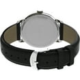 thumbnail image 3 of Timex Men's Easy Reader Bold 43mm Watch – Silver-Tone Case White Dial with Black Leather Strap, 3 of 3