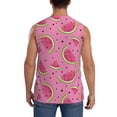 thumbnail image 4 of Balery Watermelon Men's Sleeveless Muscle Shirts Workout Tank Top, Moisture Wicking, Odor Protection-X-Large, 4 of 8