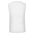 thumbnail image 4 of Sakmal Mens Tank Tops Crew Neck White White Cutout Sexy Camisole Solid Fishnet Men Sleeveless T Shirts, 4 of 6