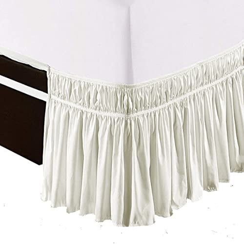 Bed Skirt King Size Wrap Around Bed Skirt 15 Inch Depth Easy Fit