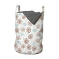 thumbnail image 1 of Nature Laundry Bag, Botanical Art Pattern with Continuous Rustic Flowers and Dots Print, Basket with Handles Drawstring Closure for Laundromats, 13" x 19", Pale Rust White and Blue, by Ambesonne, 1 of 4