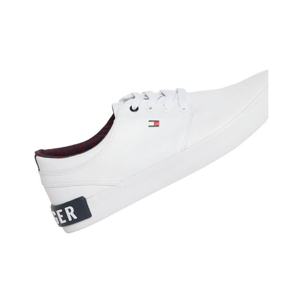 Tenis Tommy Hilfiger Rexin A Hombre Casual Moda Caminar blanco 28 Tommy Hilfiger THM0335 140