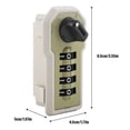 thumbnail image 4 of 4 Digit Code Combination Cam Cabinet Convenient Password Security Coded Lock with Key, 4 of 8