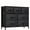 Black Wood, variant on Gianna Chest of Drawers with 7 Fabric Drawers, Drawer Cabinet, Organization Furniture for Kitchen, Office, Hallway, White
