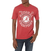 Blue Mens Alabama Crimson Tide National Champs Triblend T Shirt 2020-2021 Vintage Icon