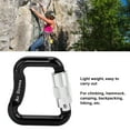 thumbnail image 4 of Climbing Carabiner, Large Locking Carabiner Clips Saftey Wide Applications  for Camping Red,Black, 4 of 7