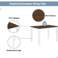 thumbnail image 4 of X - back upholstered chair dining set / Meets daily 4 - person dining needs, 4 of 7