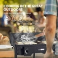 thumbnail image 4 of SPECSTAR Double Burner Propane Camping Stove, Dual Propane with Windscreen and Detachable Legs Stand, Max. 150000 BTU/Hr, 4 of 8