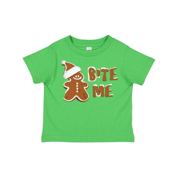 Inktastic Bite Me Gingerbread Boys or Girls Toddler T-Shirt
