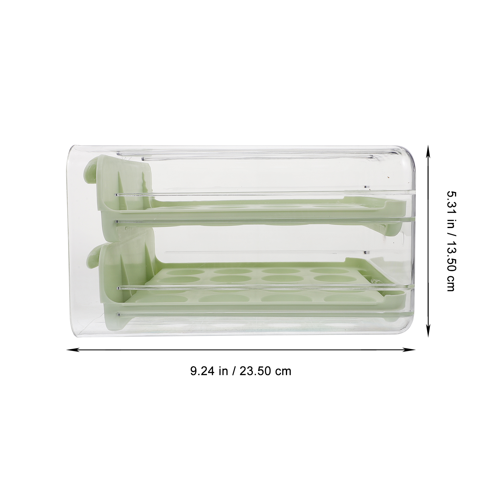 CRILSTYLEO Household Egg Organizer Fridge Organizer Eggs Plastic Refrigerator Organization 1Set