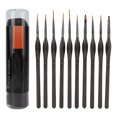 thumbnail image 2 of Detail Paint Brushes, Easy Cleaning Nylon Wool Different Sizes Moderate Elasticity Paintbrush Set  for Students for Drawing for Detailing for Artists, 2 of 8