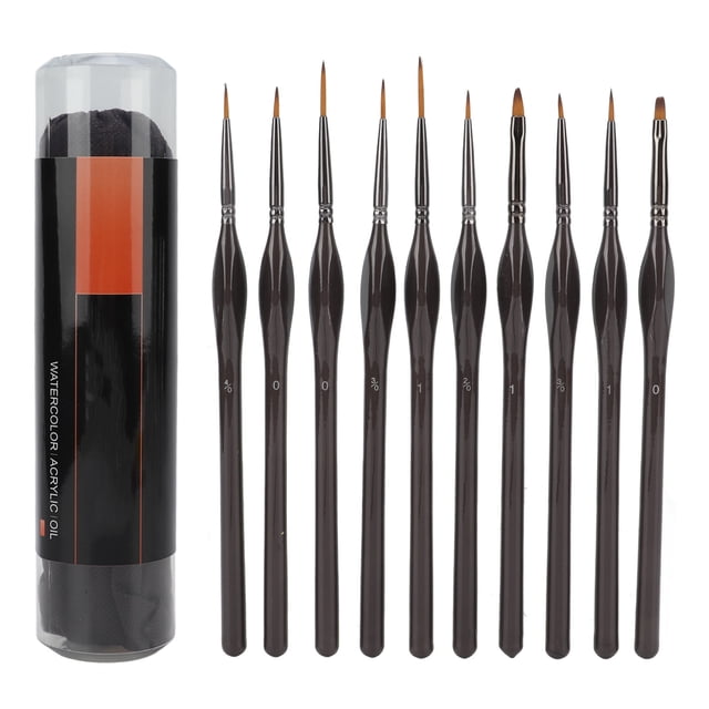 Paintbrush Set, High Capacity Absorption Detail Paint Brushes Convenient Practical Different Sizes For Drawing For Detailing