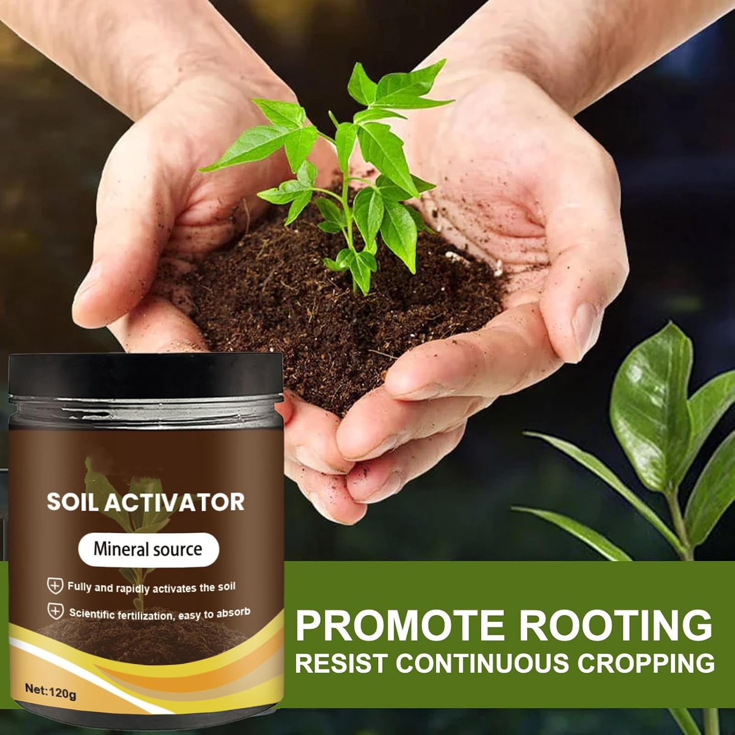 Soil Improvement Loosening Agent, Soil Activator for Indoor Plants, Plant Growth Enhance Supplement,Garden Beds for Cultivation, Potting Mix and Seedling Compost