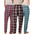 thumbnail image 2 of Moolmeyno 3PCS Mens Pajamas Pants Silky Fabric Long Pants Loungewear Pijamas Para Hombres M-2XL, 2 of 5