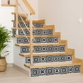 thumbnail image 4 of Mi Alma Black White Floral Peel & Stick Vinyl Backsplash Tiles 5x5, 24 pcs, 4 of 11