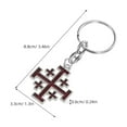 thumbnail image 2 of unbranded 9Ud Llavero Cruz Creativo De Metal Para De Con Estilo Y Resistencia, 2 of 7