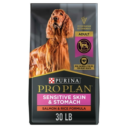 UPC: 0038100175526 | Purina Pro Plan Dry Dog Food for Adult Dogs High Protein Sensitive Stomach Salmon & Rice 30 lb Bag