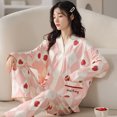 thumbnail image 1 of Pijamas de mujer de primavera y otoño de algodón de manga larga pijamas de primavera y otoño para mujer ropa de casa fina y transpirable de moda se puede usar al aire libre traje, 1 of 5