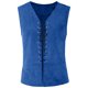 thumbnail image 1 of ICHUANYI Clearance Vintage Medieval Men Vest Laced Up Renaissance Sleeveless Waistcoat Gothic(Blue, XL) ICHUANYI WER2023081203454, 1 of 3