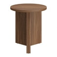 thumbnail image 2 of Evelyn&Zoe Scandinavian 20" Wide Satin Walnut Side Table, 2 of 5