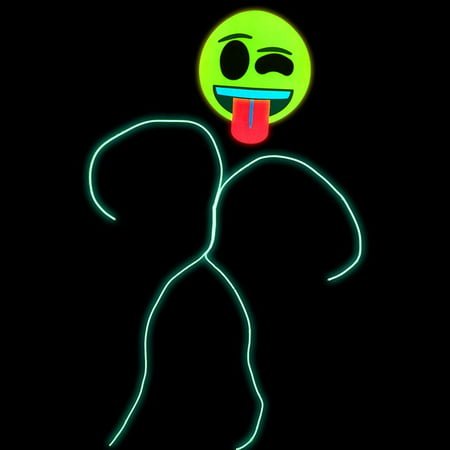 Light Up Winky Face Emoji® Stick Figure Costume