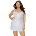 thumbnail image 5 of Coquette - 24125 - Babydoll & G-String - WHITE, 5 of 7
