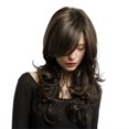 thumbnail image 3 of Pelucas con flequillo para mujer, peluca ondulada suelta, cabello largo para mujer, peluca completa, peluca sintética ondulada y rizada natural para fiesta de cosplay, peluca de cabello en lote, 3 of 5