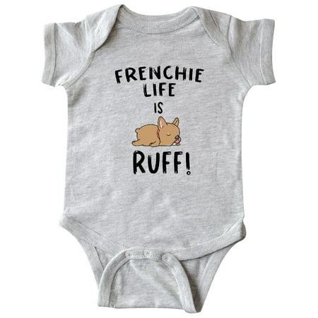 

Inktastic Frenchie Life is Ruff! Blonde Gift Baby Boy or Baby Girl Bodysuit