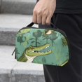 thumbnail image 2 of Crocodile Waterproof Oxford Cloth Storage Box for Hard Drive Bags, Power Cord Box Organizer, Cord Box Organizer - 5.9x9.44x3.14 in., 2 of 6