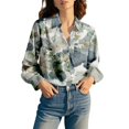 thumbnail image 3 of Chuancc Long Sleeve Tops For Women Long Sleeve Dressy Tops For Women Womens Long Sleeve Work Tops Collared Shirts For Women Fall Shirt Fall Outfits Tops For Women Trendy Hot Pink M, 3 of 7