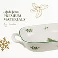 thumbnail image 4 of Spode Christmas Tree Oval Breadbasket, 12 Inch Handled Bowl for Fruit, Bread, Cookies - Porcelain Gift, Holiday Serveware & Oven to Table Lasagna Dish, Dishwasher Safe Tableware, 4 of 7