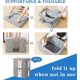 thumbnail image 4 of Closet Organizers and Storage, Foldable Oxford Cloth Steel Frame Box,2 Pack,Clear Window & Carry Handles, 4 of 4