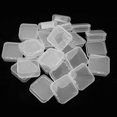 thumbnail image 5 of 24pcs Mini Clear Jewelry Box Transparent Portable Small Plastic Storage Container with Lid for Beads Earrings, 5 of 5