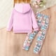 thumbnail image 4 of Odeerbi 2-16 Años Niñas Conjuntos Estampados Sudaderas Con Capucha Pantalones Dos Piezas Conjunto Sudadera Manga Larga Con Capucha Sudadera Primavera Pullover, 4 of 7