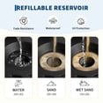 thumbnail image 7 of Lumiparty 20" Patio Umbrella Base Stand, 330 lb Capacity, Fillable with Water or Sand, Adjustable Steel Pole Adapter Fits 1.5"–2.1" Poles, Heavy-Duty Outdoor Umbrella Base, 7 of 7
