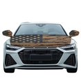thumbnail image 2 of Jeiento 3PCS Car Hood Cover Set with Side View Mirror Cover Vintage Vehicles Decorate Accessories American Flag Auto Rearview Protection Cover for Most Sedans Great Gifts Men, 2 of 7