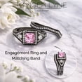 thumbnail image 3 of Danielle Wedding Ring Set for Women CZ Black Engagement Ginger Lyne Collection, 3 of 6