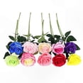 thumbnail image 3 of 10 Silk Artificial Roses for Wedding Bouquets and Decorative Arrangements, 3 of 3