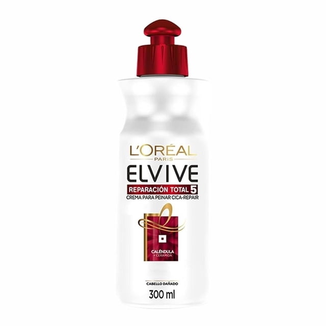 Crema para peinar L'Oréal Elvive reparación total 5 cabello largo dañado 300 ml
