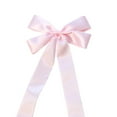 thumbnail image 2 of Christmas Bow Ornament | 16x33cm Polyester Bowknot | White Pink Green Red Brown Hot Pink Colors | Tree Wreath Gift Box Decoration, 2 of 7