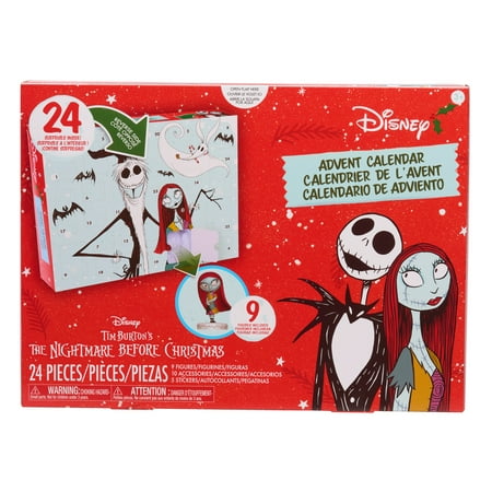 Disney Tim Burton's The Nightmare Before Christmas Advent Calendar, 24 Surprises, Ages 3 and up