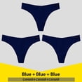 thumbnail image 1 of Bragas sexys de piezas para mujer, ropa interior de algodón, Tanga de cintura baja, lencería, 3 Tanga para mujer, 1 of 4