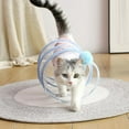 thumbnail image 3 of Tunnel pour Chat Pliable Interactif avec Tissu Froissé Tube de Jeu Pliable Design Compact pour Jeu Intérieur Stimule les Instincts, 3 of 3