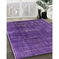 thumbnail image 2 of Ahgly Company Indoor Round Mid-Century Modern Purple Oriental Area Rugs, 7' Round, 2 of 6