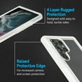 thumbnail image 4 of Pelican Voyager Series Samsung Galaxy S23 Ultra Case with Belt Clip Holster - Clear, 4 of 9