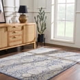 thumbnail image 5 of BoutiqueRugs Bluffs Oriental Boho Vintage Area Rug - Farmhouse Traditional Patterned Carpet for Living Room, Bedroom - Beige, Blue, Navy, Sage, Cream - 5'1" x 7'3", 5 of 10