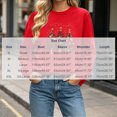 thumbnail image 2 of cocolona Christmas Sweatshirts for Women Christmas Tree Printed Crew Neck Long Sleeve Pullover Sweatshirts, 2 of 6