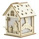 thumbnail image 1 of Navidad bricolaje casa de madera color de luz aleatorio con cuerda decoración colgante de árbol de n Abanopi  Papá Noel, 1 of 7